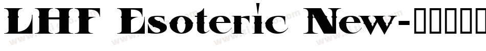 LHF Esoteric New字体转换